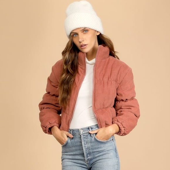 Corduroy Puffer Jacket - Picture 1 of 1